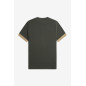 FRED PERRY- T-Shirt Con Bordo Manica A Righe