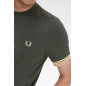 FRED PERRY- T-Shirt Con Bordo Manica A Righe