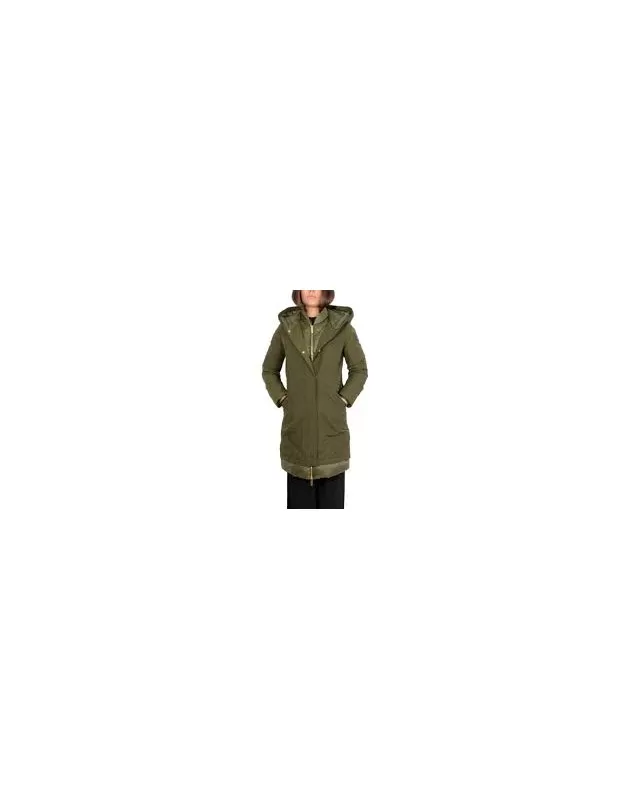 WOOLRICH - Parka Weoka Woolrich in tessuto ottoman