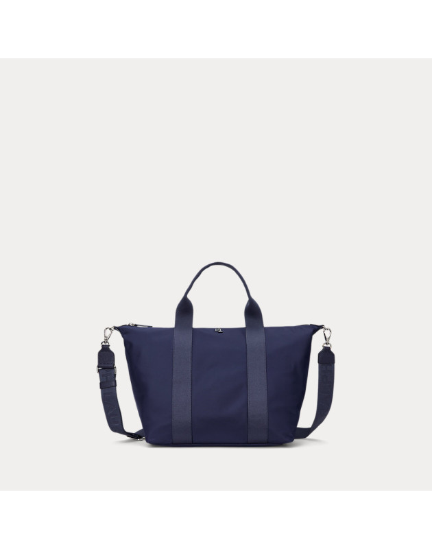 RALPH LAUREN- Tote Stevie XL in nylon con cerniera