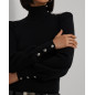 RALPH LAUREN- Maglia con collo a lupetto e bottoni