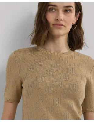 RALPH LAUREN- Maglia in jacquard con monogramma