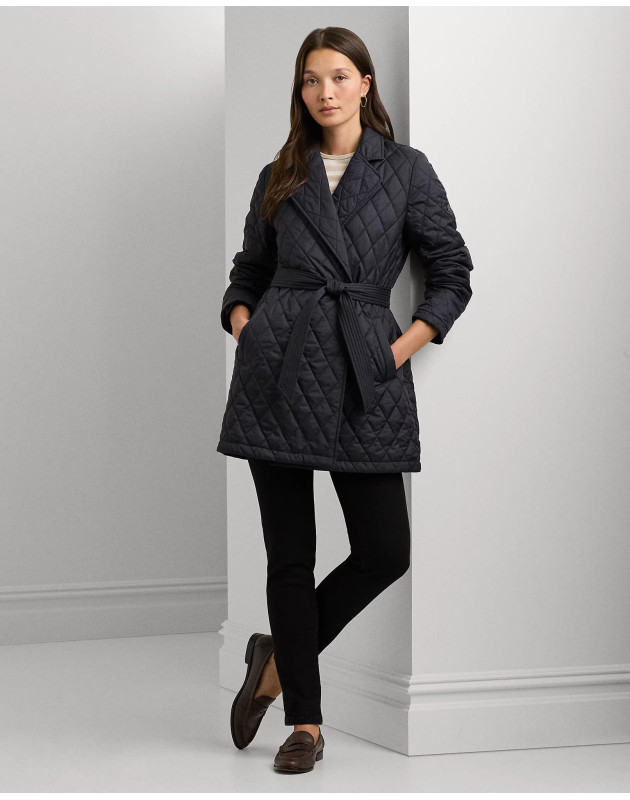 RALPH LAUREN- Cappotto a vestaglia trapuntato