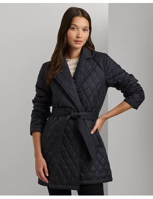 RALPH LAUREN- Cappotto a vestaglia trapuntato