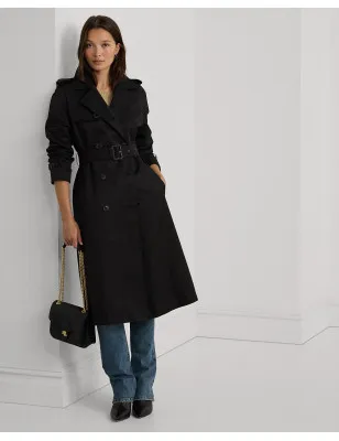 RALPH LAUREN- Trench a doppio petto con cintura