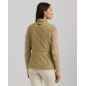 RALPH LAUREN- Gilet a lupetto trapuntato a rombi logo