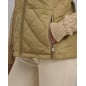 RALPH LAUREN- Gilet a lupetto trapuntato a rombi logo