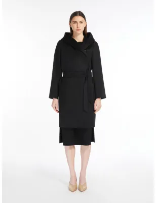 MAX MARA- Cappotto con cappuccio in lana