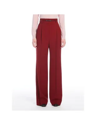 MAX MARA- Pantalone a vita alta in lana