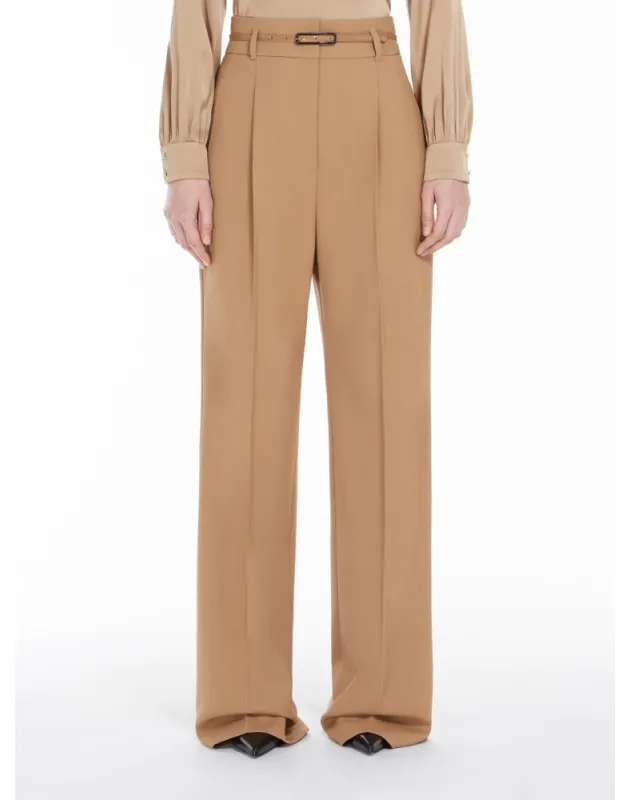 MAX MARA- Pantalone a vita alta in lana