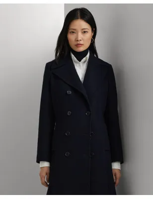 RALPH LAUREN- Cappotto maxi a doppio petto