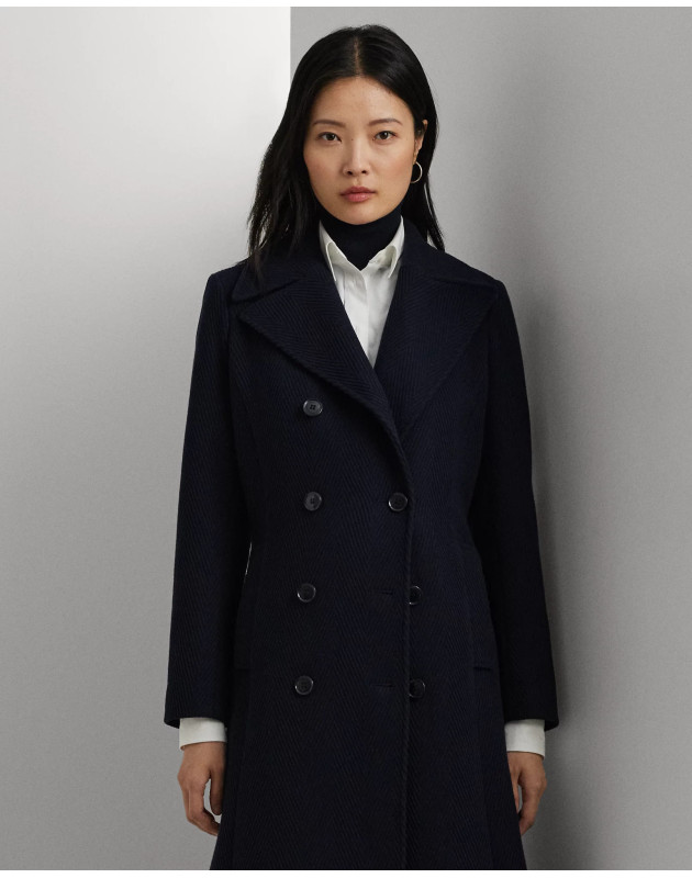 RALPH LAUREN- Cappotto maxi a doppio petto