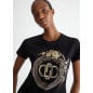 LIU JO- T-shirt con logo e strass