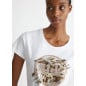 LIU JO- T-shirt con stampa animalier