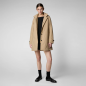 SAVE THE DUCK- Cappotto con cappuccio Embie Stardust Beige