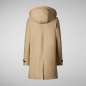 SAVE THE DUCK- Cappotto con cappuccio Embie Stardust Beige