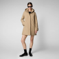 SAVE THE DUCK- Cappotto con cappuccio Embie Stardust Beige
