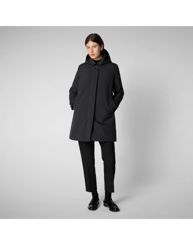 SAVE THE DUCK- Cappotto con cappuccio Embie Stardust Beige