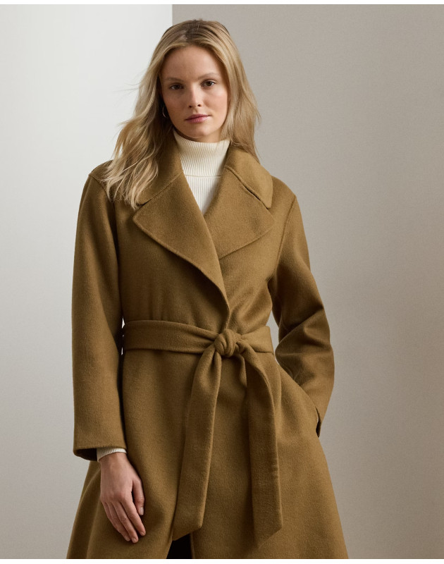 RALPH LAUREN- Cappotto a vestaglia double-face