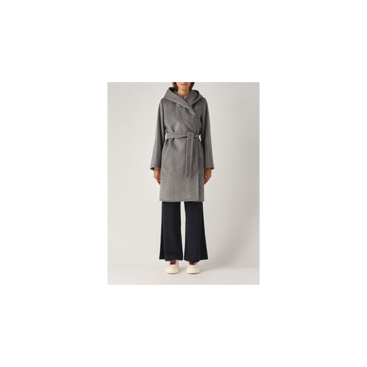MAX MARA- Cappotto con cappuccio in lana