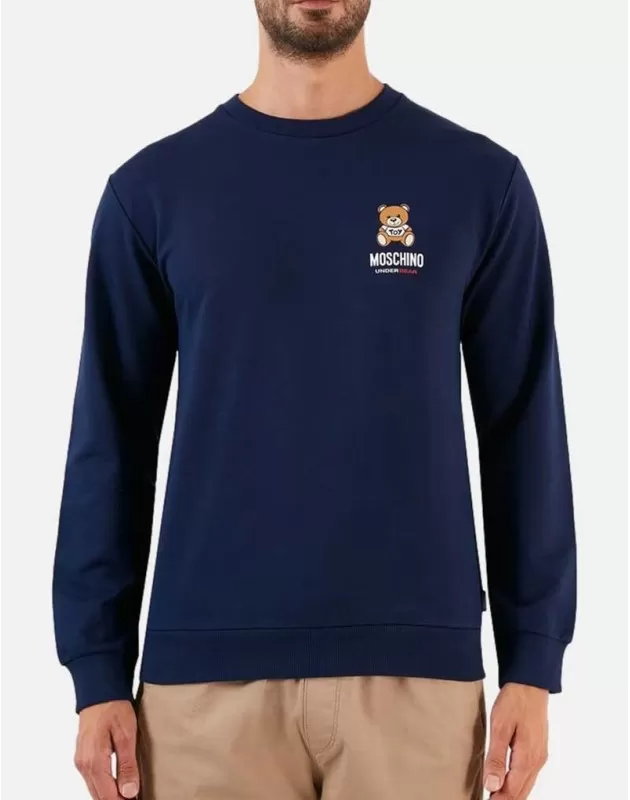 MOSCHINO UNDERWEAR - Felpa teddy bear girocollo