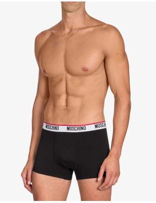 MOSCHINO UNDERWEAR - Set di 2 boxer in jersey di cotone con logo