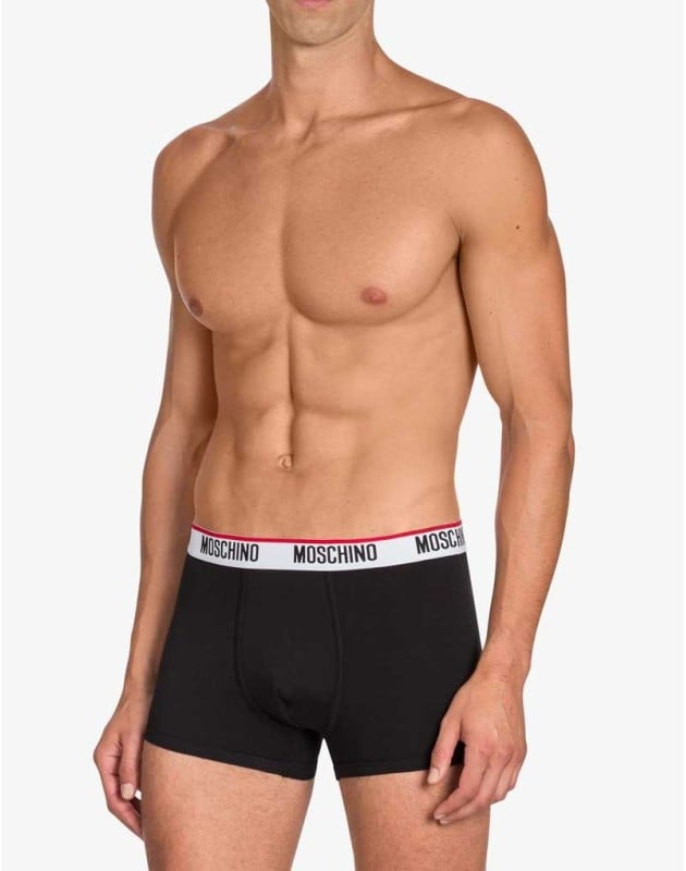 MOSCHINO UNDERWEAR - Set di 2 boxer in jersey di cotone con logo