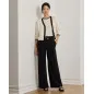 RALPH LAUREN- Cardigan bicolore in misto cotone