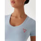 GUESS- T-shirt stretch logo Triangolo piccolo
