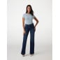 GUESS- T-shirt stretch logo piccolo triangolo