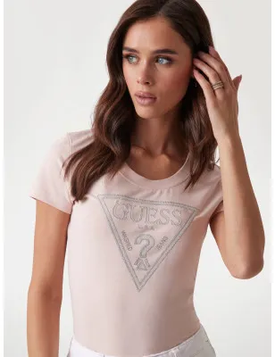 GUESS- T-shirt logo triangolo