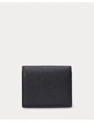RALPH LAUREN- Portafoglio compatto in pelle