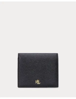 RALPH LAUREN- Portafoglio compatto in pelle