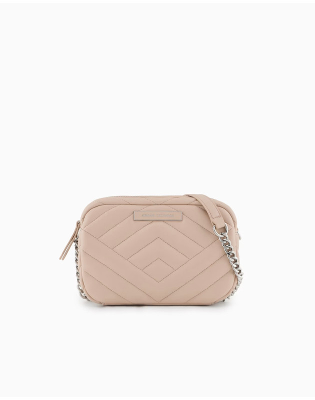 ARMANI EXCHANGE- Borsa a tracolla matelassè con tracolla in catena ARMANI EXCHANGE- Borsa a tracolla matelassè con tracolla in catena