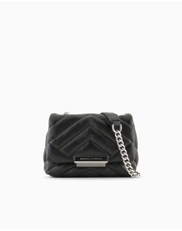 ARMANI EXCHANGE- Borsa a spalla piccola con lavorazione matelassè ARMANI EXCHANGE- Borsa a spalla piccola con lavorazione matelassè