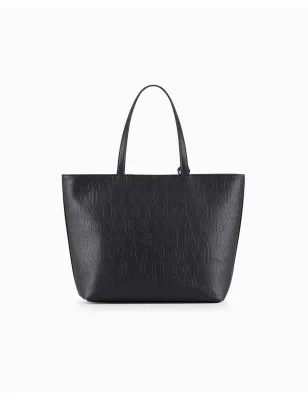 ARMANI EXCHANGE- Borsa shopper con logo allover