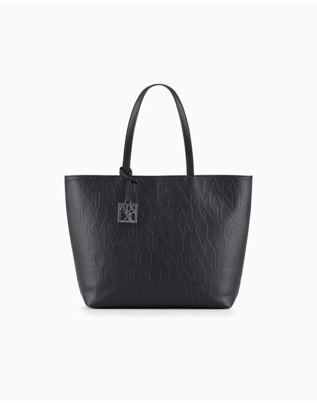 ARMANI EXCHANGE- Borsa shopper con logo allover ARMANI EXCHANGE- Borsa shopper con logo allover