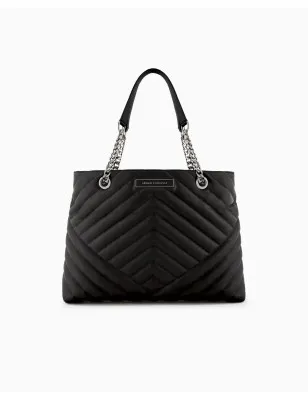 ARAMNI EXCHANGE- Borsa shopper matelassè con manici in catena