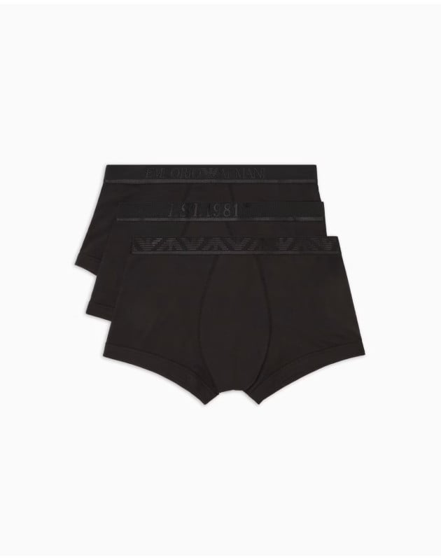 EMPORIO ARMANI- Pack 3 parigamba in jersey organico Shiny logoband ASV EMPORIO ARMANI- Pack 3 parigamba in jersey organico Shiny logoband ASV