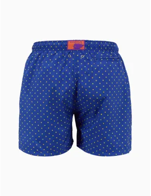 GALLO- Boxer mare uomo fantasia pois blu