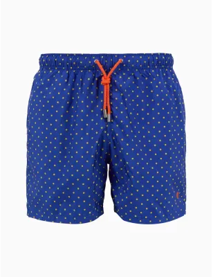 GALLO- Boxer mare uomo fantasia pois blu