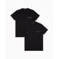 EMPORIO ARMANI- Confezione da 2 T-shirt loungewear con logo  in jersey di cotone elasticizzato