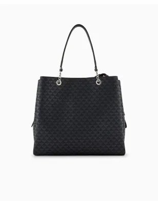 EMPORIO ARMANI- Shopper eagle all over con charm aquila