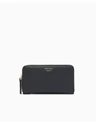 EMPORIO ARMANI- Portafoglio zip around MyEA stampa cervo