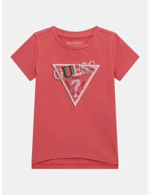 GUESS KIDS- T-shirt logo triangolo