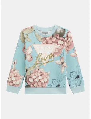 GUESS KIDS- Felpa stampa all over