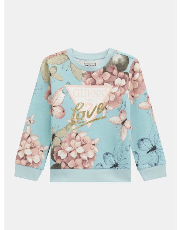 GUESS KIDS- Felpa stampa all over