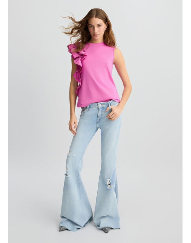 LIU JO- T-shirt con volant