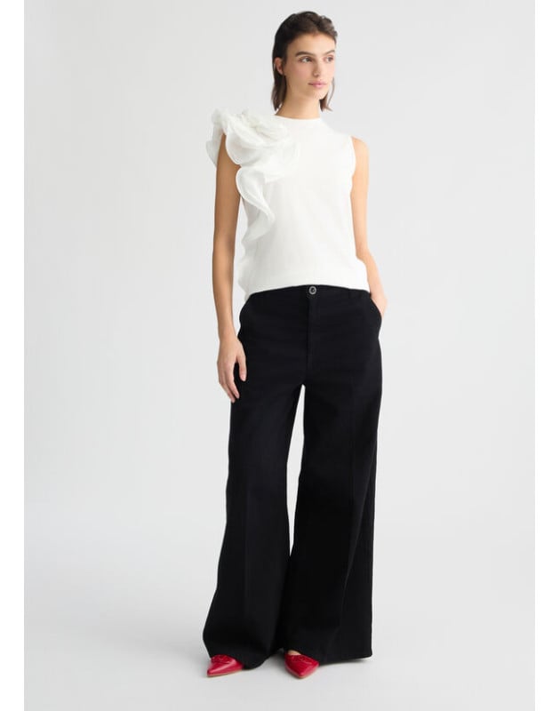 LIU JO- T-shirt con volant LIU JO- T-shirt con volant