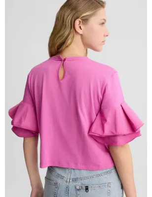 LIU JO- T-shirt con volant